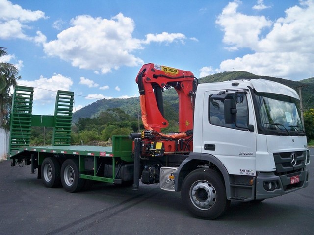 Plataforma para transporte de máquinas pesadas