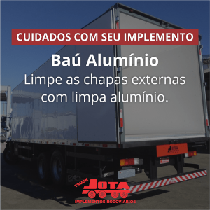 Cuidados com seu implemento – Baú alumínio Cuidados com seu implemento – Baú alumínio